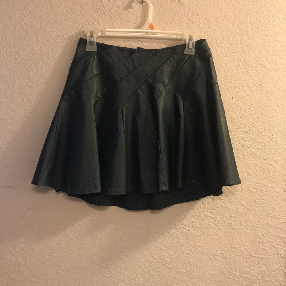 Free People Leather Skirt